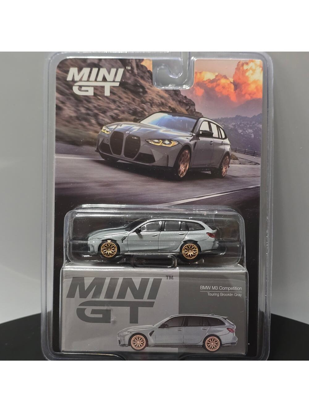 BMW M3 Competition Touring Brooklyn Grey Mini GT #864 1:64